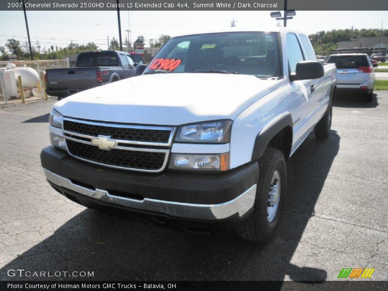 Summit White / Dark Charcoal 2007 Chevrolet Silverado 2500HD Classic LS Extended Cab 4x4
