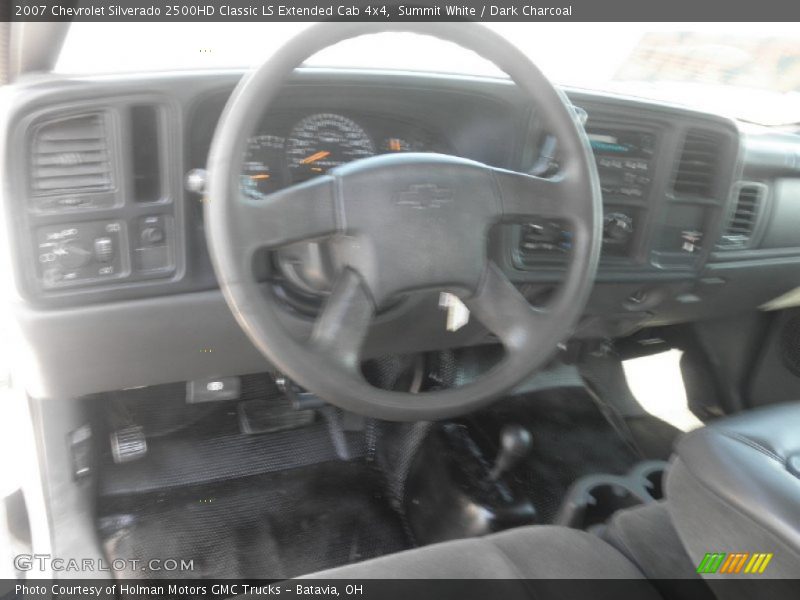 Summit White / Dark Charcoal 2007 Chevrolet Silverado 2500HD Classic LS Extended Cab 4x4