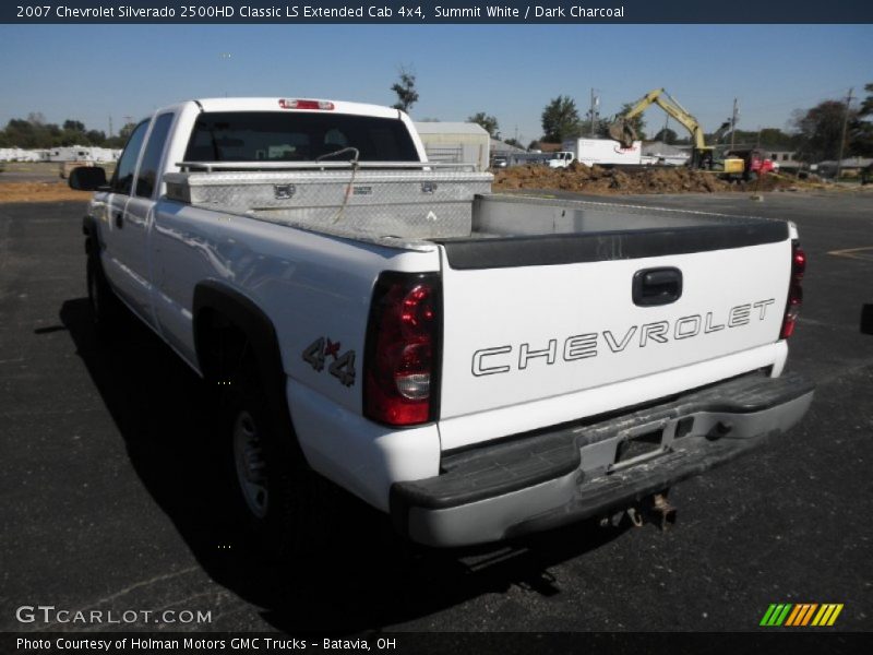 Summit White / Dark Charcoal 2007 Chevrolet Silverado 2500HD Classic LS Extended Cab 4x4