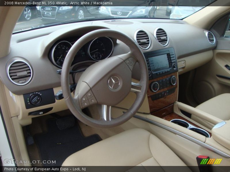 Arctic White / Macadamia 2008 Mercedes-Benz ML 350 4Matic