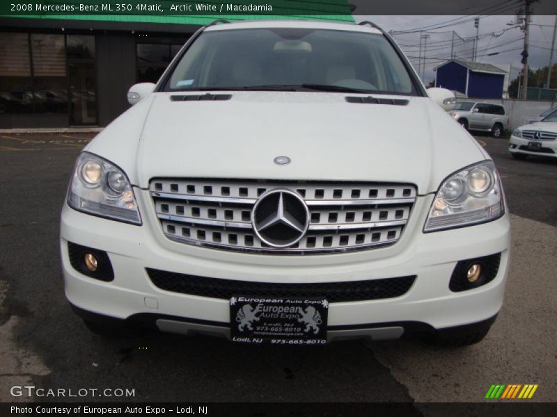 Arctic White / Macadamia 2008 Mercedes-Benz ML 350 4Matic
