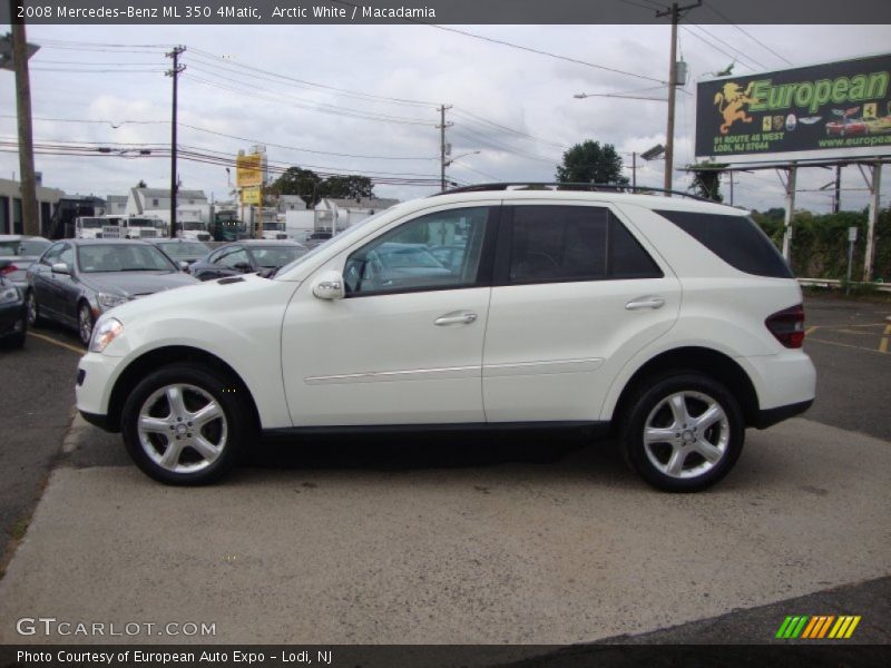 Arctic White / Macadamia 2008 Mercedes-Benz ML 350 4Matic