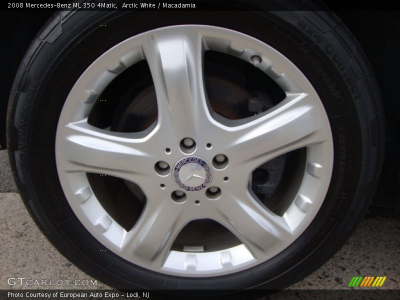 Arctic White / Macadamia 2008 Mercedes-Benz ML 350 4Matic