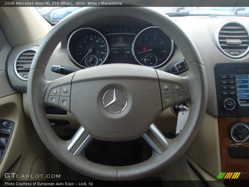 Arctic White / Macadamia 2008 Mercedes-Benz ML 350 4Matic