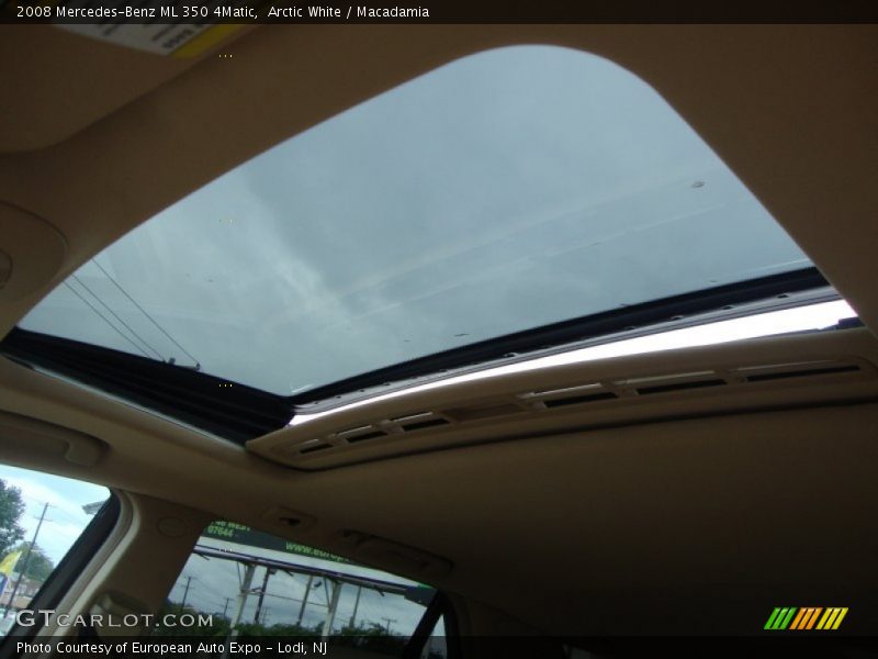 Arctic White / Macadamia 2008 Mercedes-Benz ML 350 4Matic