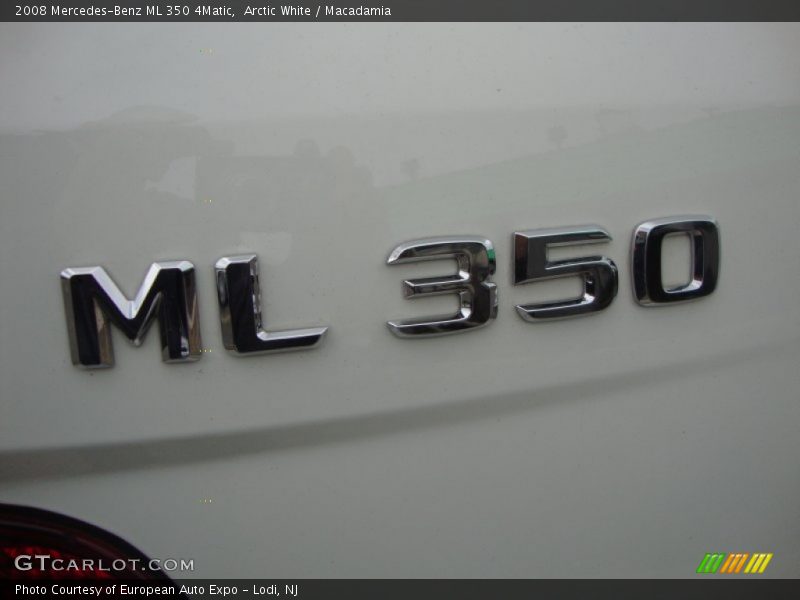 Arctic White / Macadamia 2008 Mercedes-Benz ML 350 4Matic