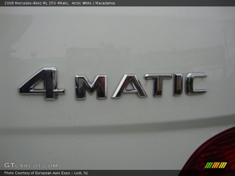 Arctic White / Macadamia 2008 Mercedes-Benz ML 350 4Matic