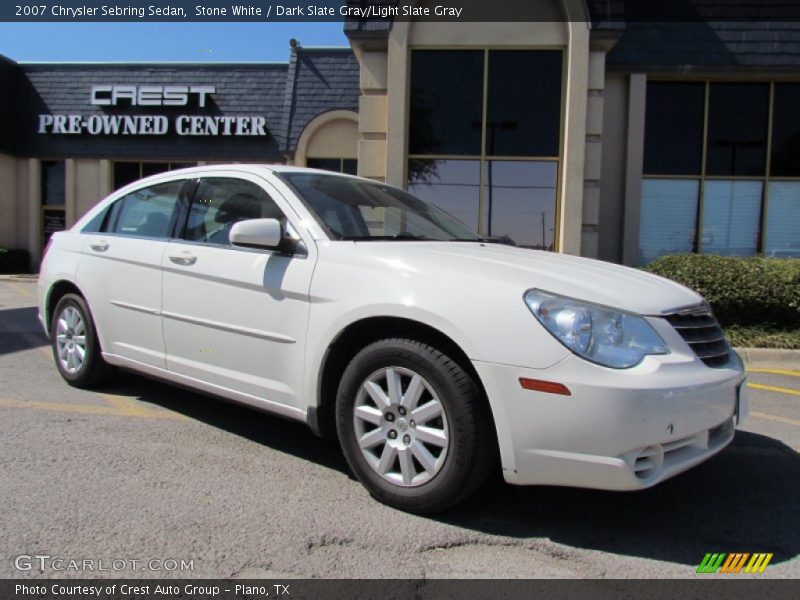 Stone White / Dark Slate Gray/Light Slate Gray 2007 Chrysler Sebring Sedan