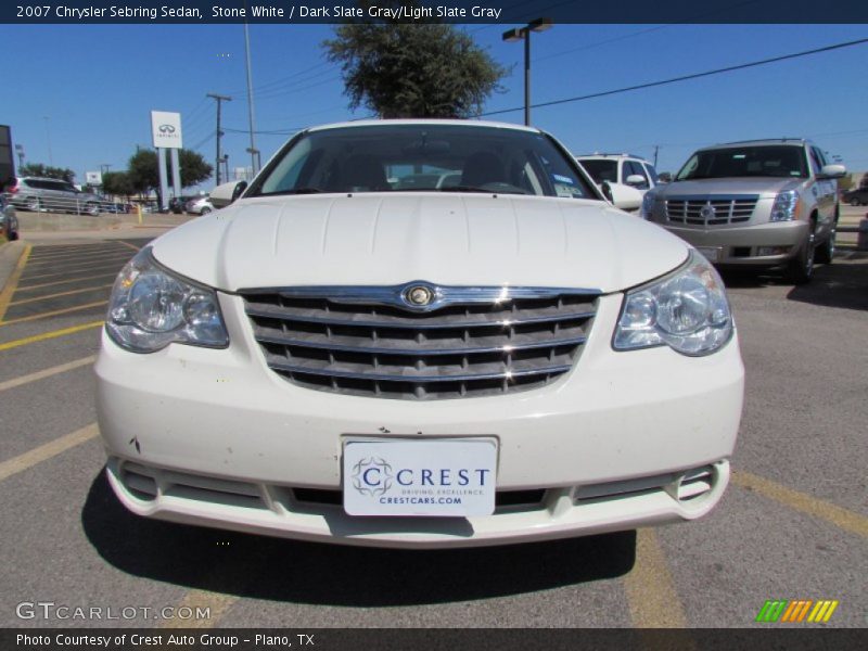 Stone White / Dark Slate Gray/Light Slate Gray 2007 Chrysler Sebring Sedan