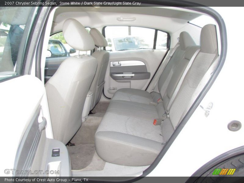 Stone White / Dark Slate Gray/Light Slate Gray 2007 Chrysler Sebring Sedan