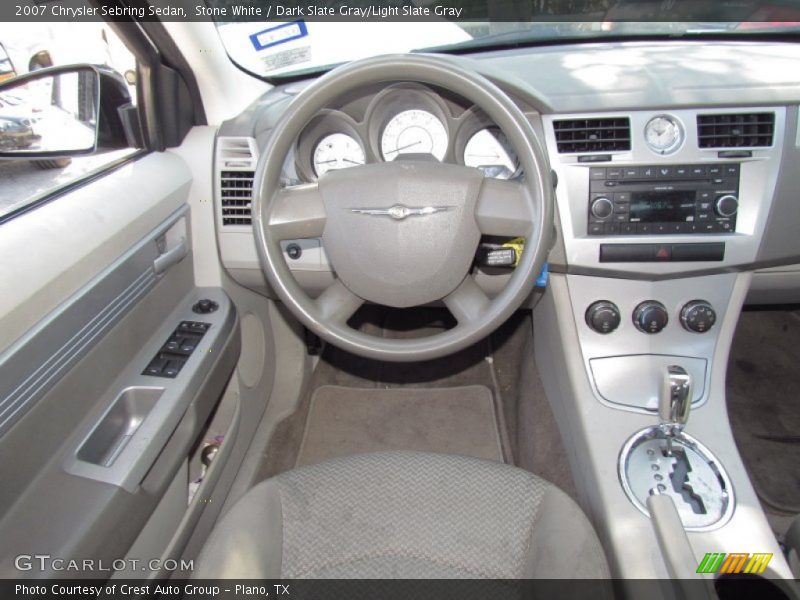 Stone White / Dark Slate Gray/Light Slate Gray 2007 Chrysler Sebring Sedan