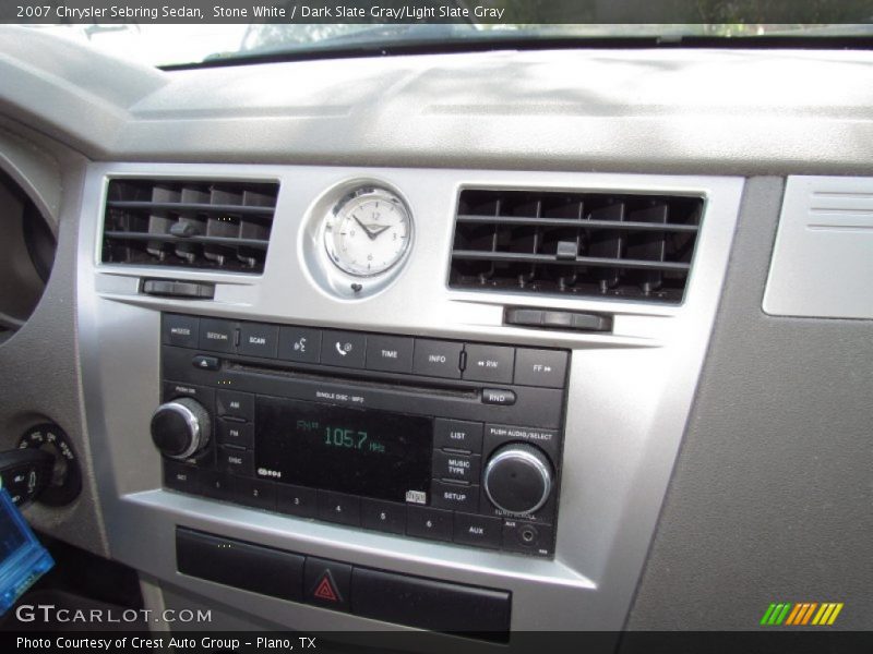 Stone White / Dark Slate Gray/Light Slate Gray 2007 Chrysler Sebring Sedan