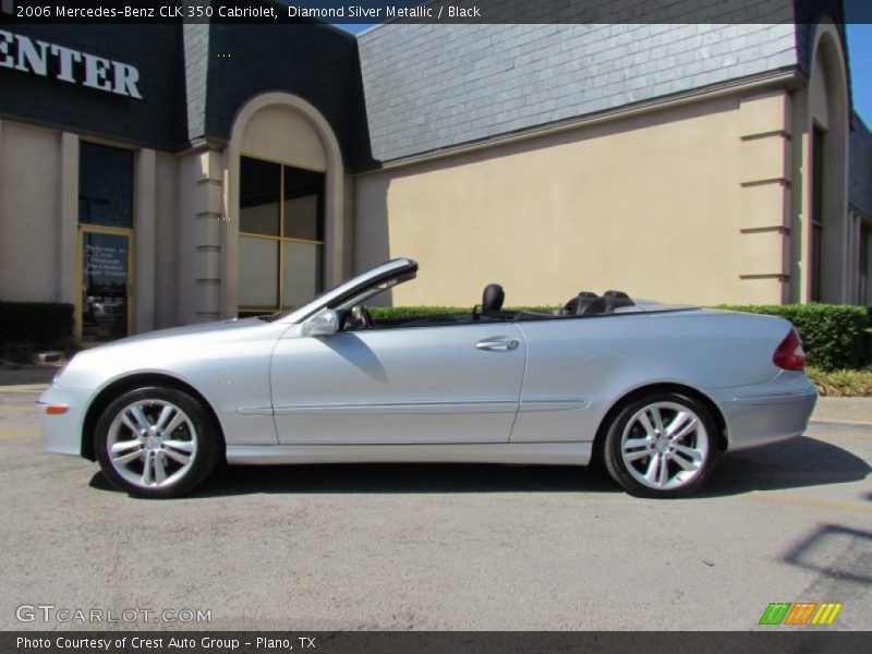 Diamond Silver Metallic / Black 2006 Mercedes-Benz CLK 350 Cabriolet
