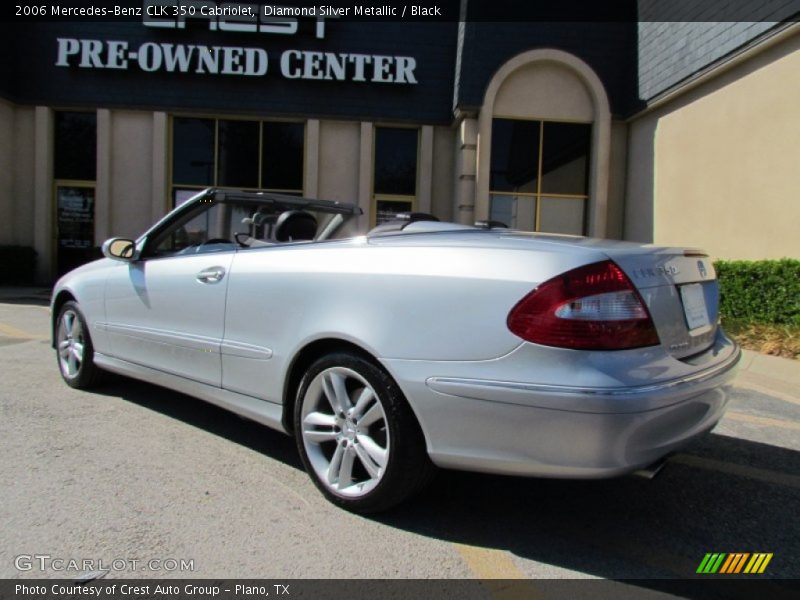 Diamond Silver Metallic / Black 2006 Mercedes-Benz CLK 350 Cabriolet