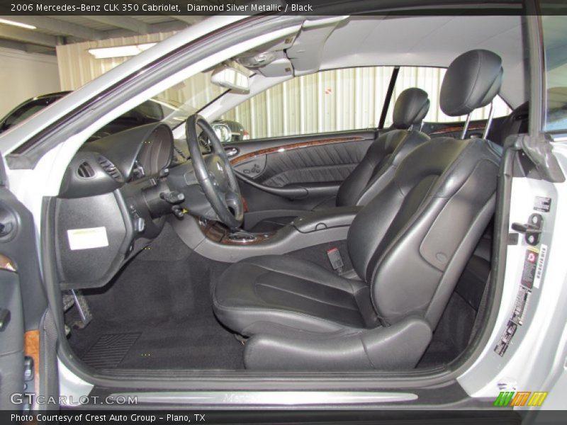Diamond Silver Metallic / Black 2006 Mercedes-Benz CLK 350 Cabriolet