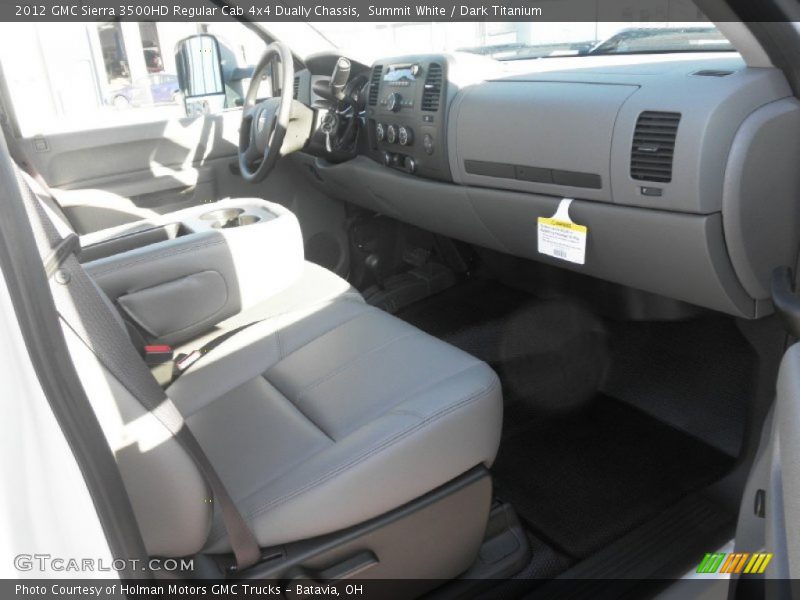 Summit White / Dark Titanium 2012 GMC Sierra 3500HD Regular Cab 4x4 Dually Chassis