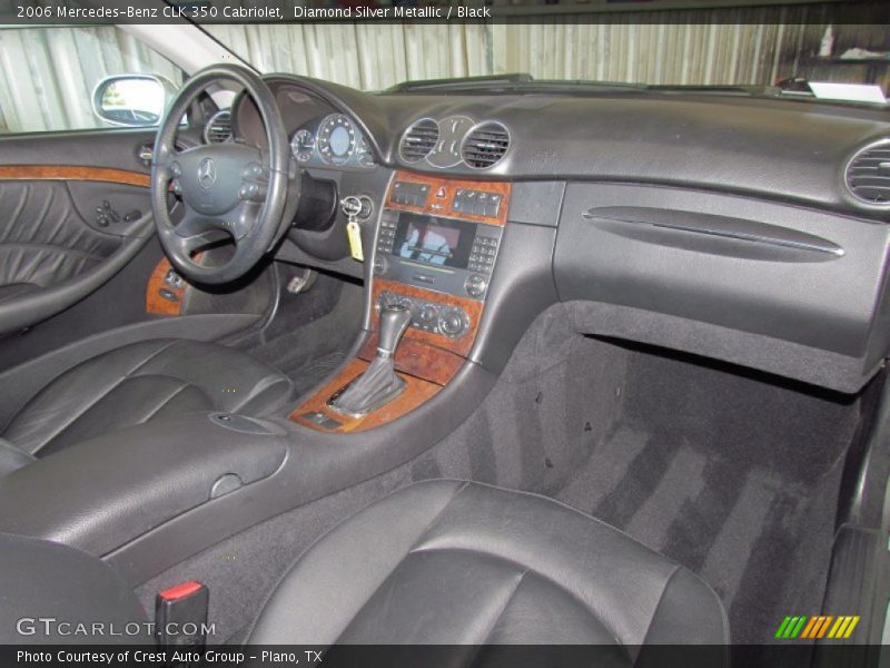 Diamond Silver Metallic / Black 2006 Mercedes-Benz CLK 350 Cabriolet