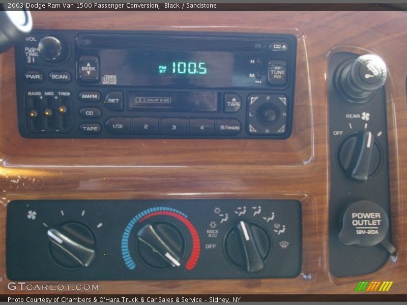 Black / Sandstone 2003 Dodge Ram Van 1500 Passenger Conversion