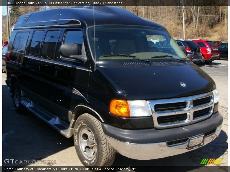 Black / Sandstone 2003 Dodge Ram Van 1500 Passenger Conversion