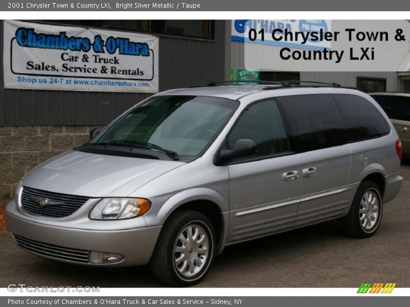 Bright Silver Metallic / Taupe 2001 Chrysler Town & Country LXi