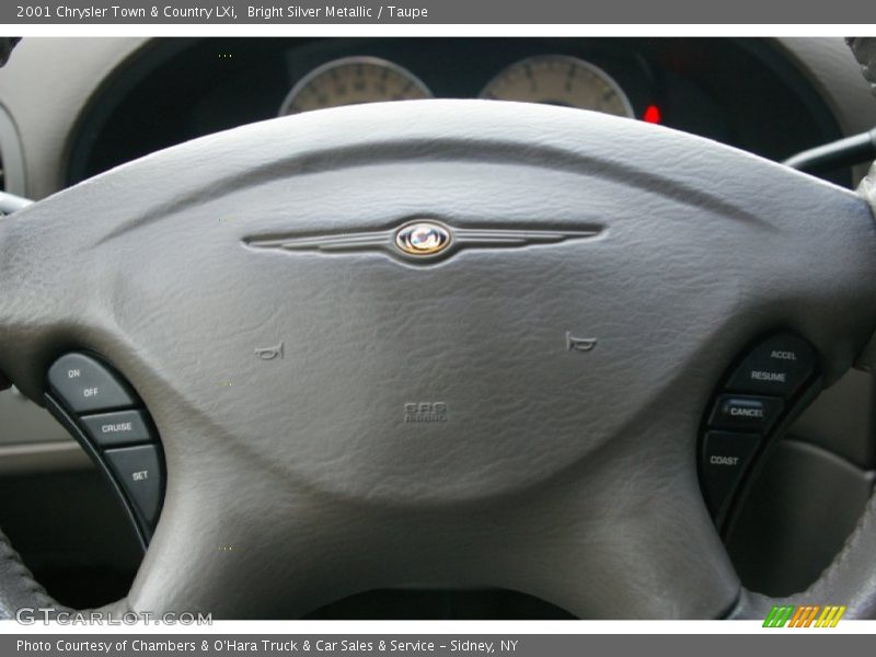 Bright Silver Metallic / Taupe 2001 Chrysler Town & Country LXi