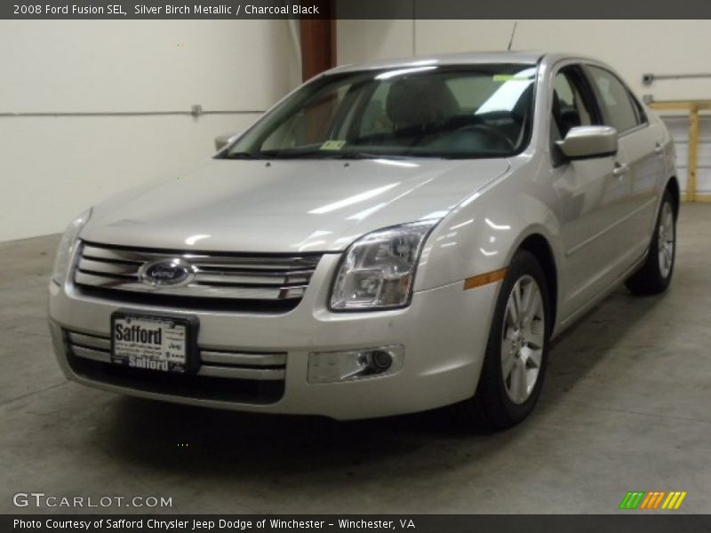 Silver Birch Metallic / Charcoal Black 2008 Ford Fusion SEL