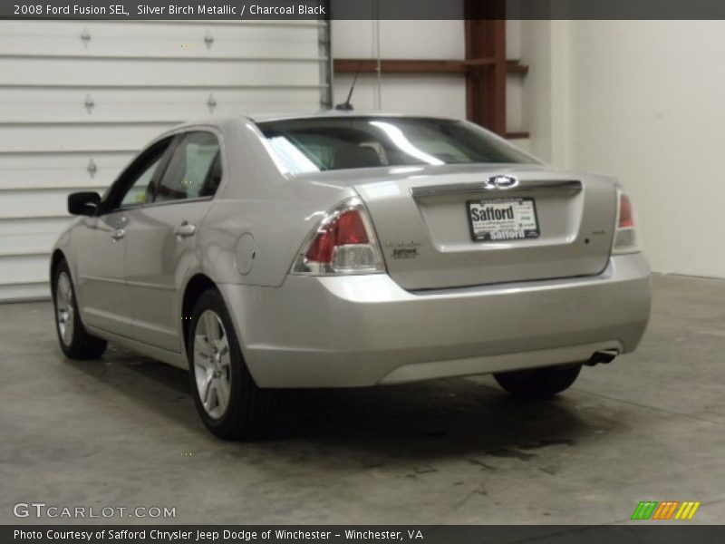Silver Birch Metallic / Charcoal Black 2008 Ford Fusion SEL