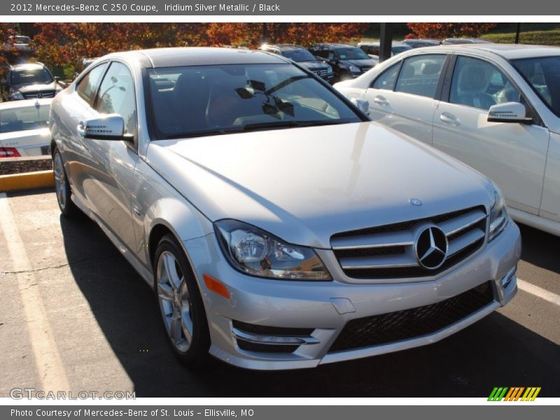 Iridium Silver Metallic / Black 2012 Mercedes-Benz C 250 Coupe