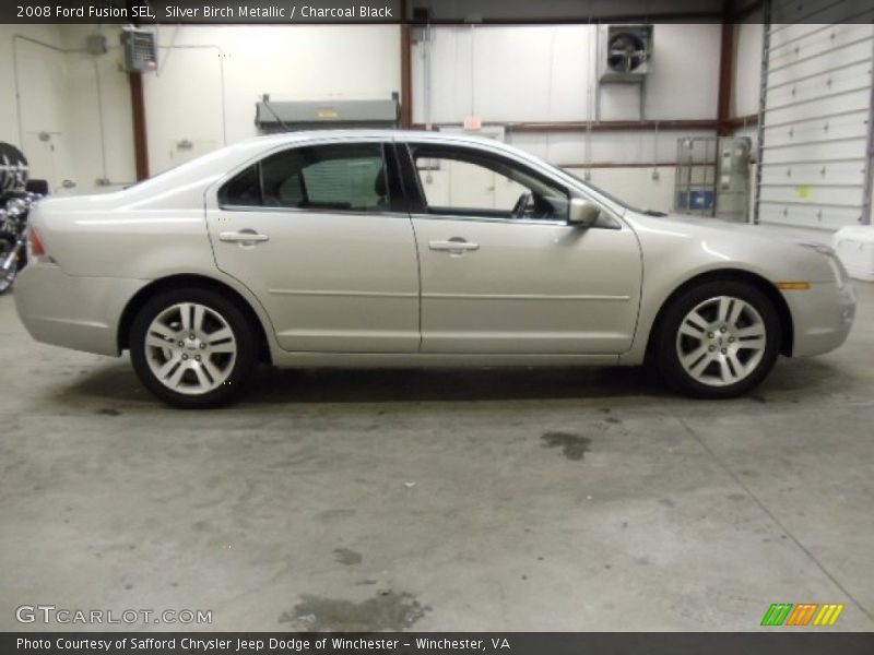 Silver Birch Metallic / Charcoal Black 2008 Ford Fusion SEL