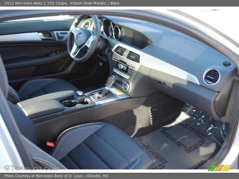 Iridium Silver Metallic / Black 2012 Mercedes-Benz C 250 Coupe