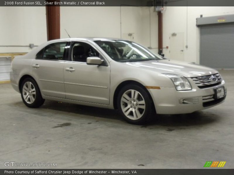 Silver Birch Metallic / Charcoal Black 2008 Ford Fusion SEL
