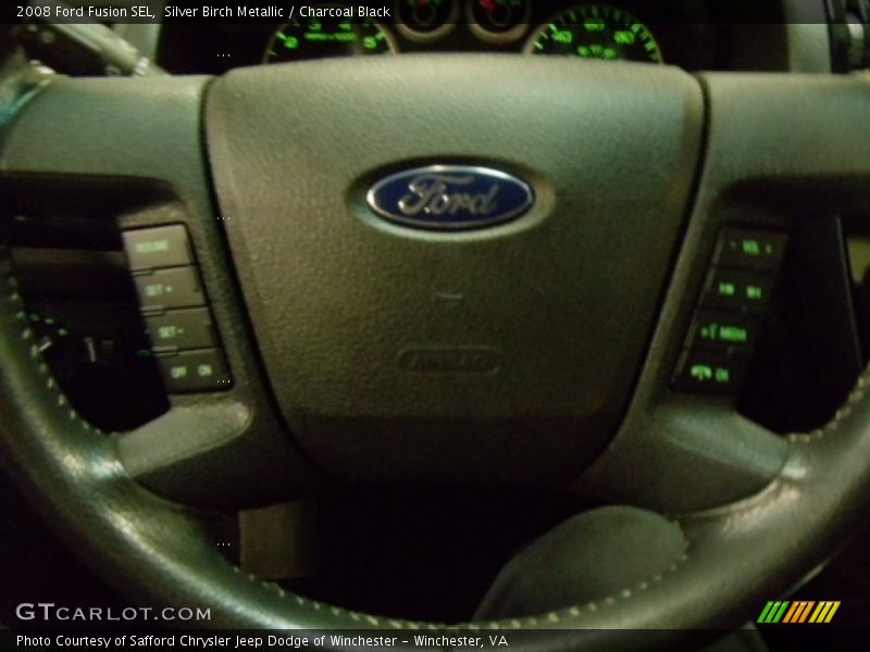 Silver Birch Metallic / Charcoal Black 2008 Ford Fusion SEL