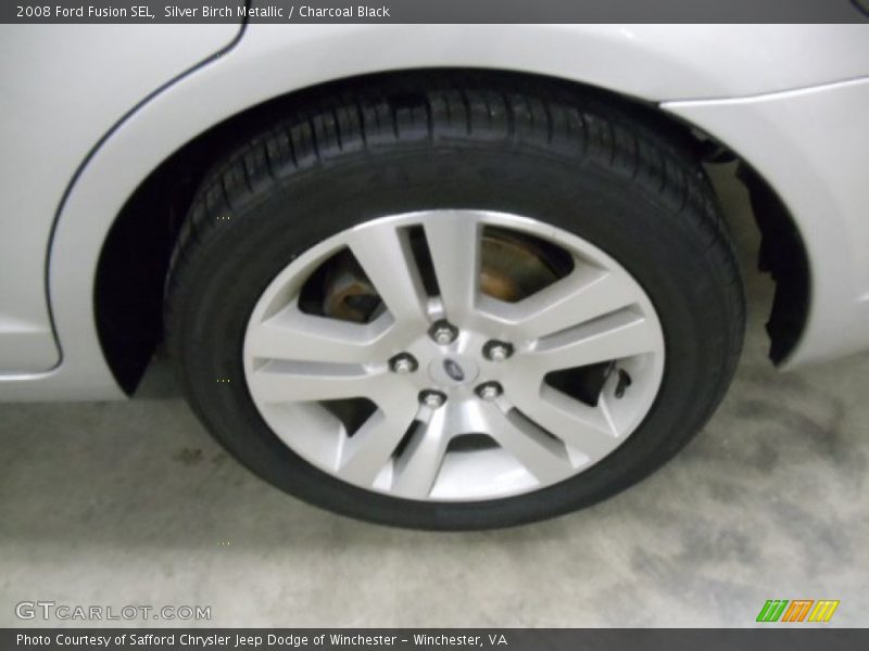 Silver Birch Metallic / Charcoal Black 2008 Ford Fusion SEL