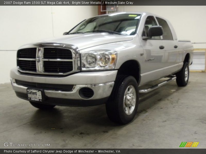 Bright Silver Metallic / Medium Slate Gray 2007 Dodge Ram 1500 SLT Mega Cab 4x4