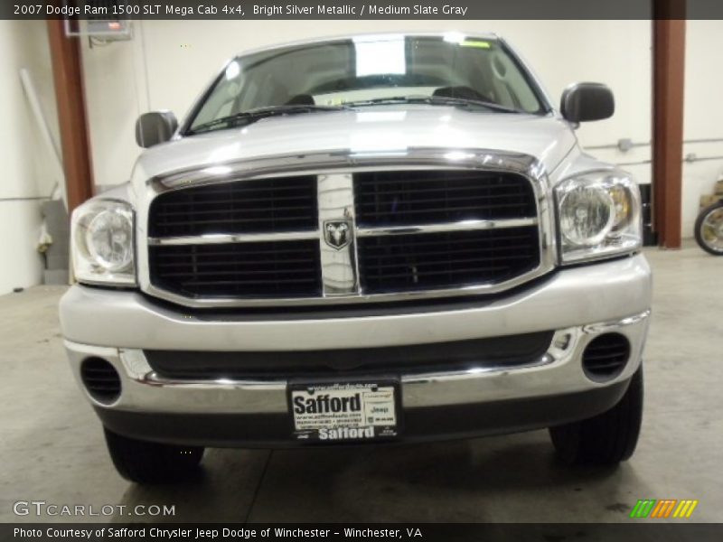 Bright Silver Metallic / Medium Slate Gray 2007 Dodge Ram 1500 SLT Mega Cab 4x4