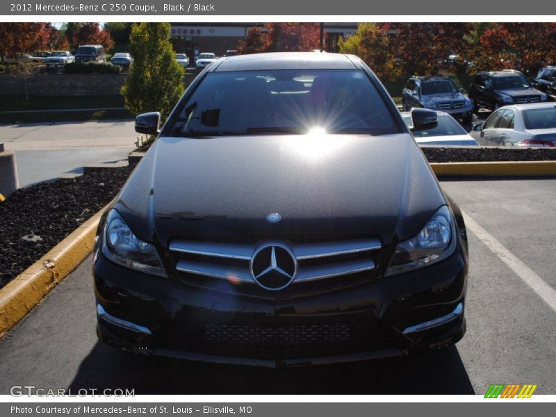 Black / Black 2012 Mercedes-Benz C 250 Coupe