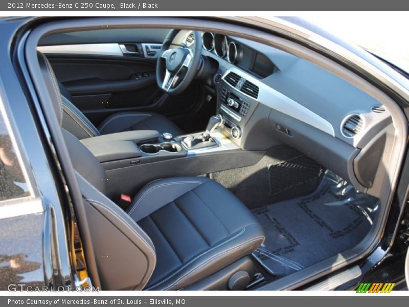 Black / Black 2012 Mercedes-Benz C 250 Coupe