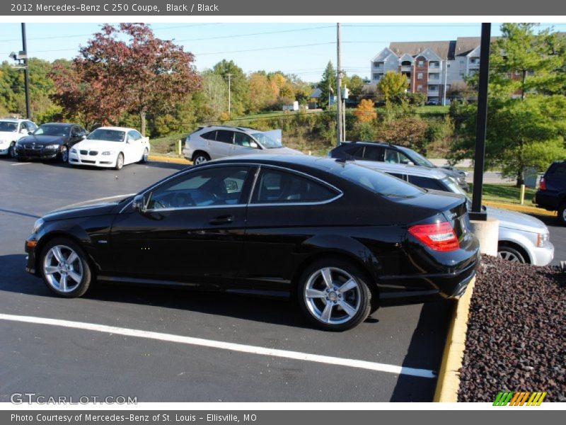 Black / Black 2012 Mercedes-Benz C 250 Coupe