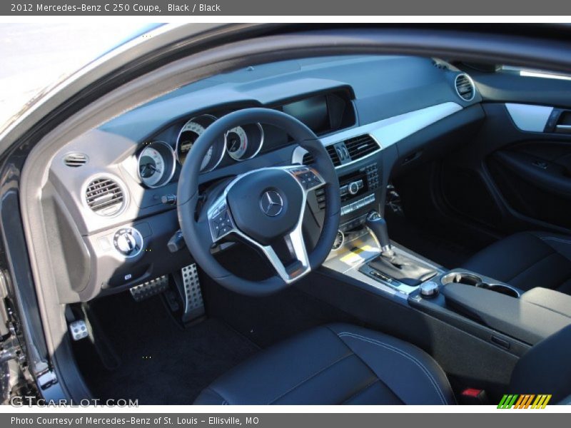 Black / Black 2012 Mercedes-Benz C 250 Coupe