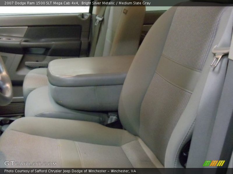 Bright Silver Metallic / Medium Slate Gray 2007 Dodge Ram 1500 SLT Mega Cab 4x4
