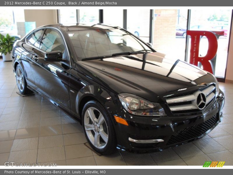 Black / Almond Beige/Mocha 2012 Mercedes-Benz C 250 Coupe