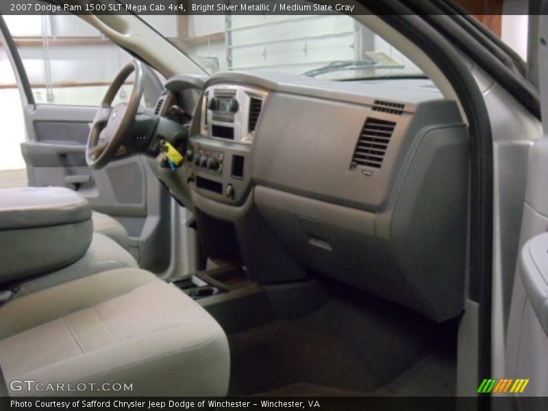 Bright Silver Metallic / Medium Slate Gray 2007 Dodge Ram 1500 SLT Mega Cab 4x4