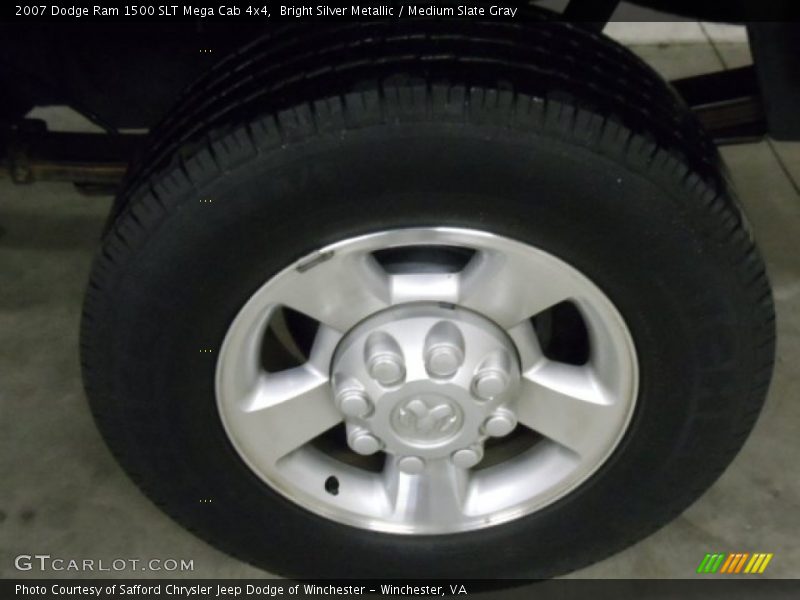 Bright Silver Metallic / Medium Slate Gray 2007 Dodge Ram 1500 SLT Mega Cab 4x4