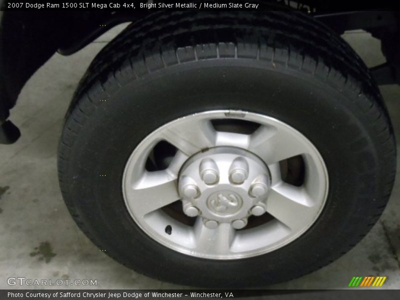 Bright Silver Metallic / Medium Slate Gray 2007 Dodge Ram 1500 SLT Mega Cab 4x4