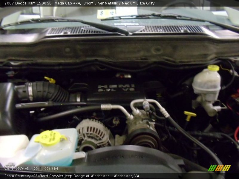 Bright Silver Metallic / Medium Slate Gray 2007 Dodge Ram 1500 SLT Mega Cab 4x4