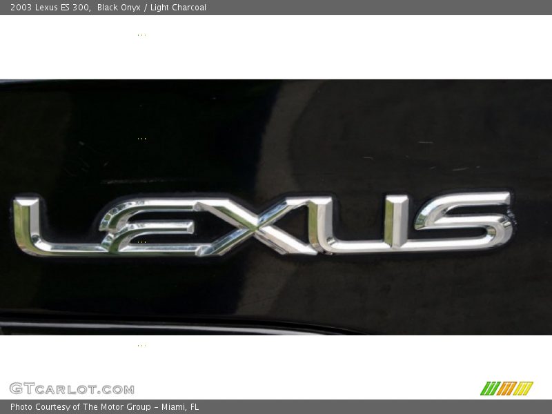 Black Onyx / Light Charcoal 2003 Lexus ES 300