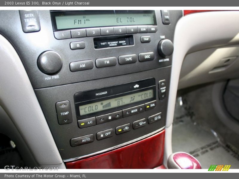 Black Onyx / Light Charcoal 2003 Lexus ES 300