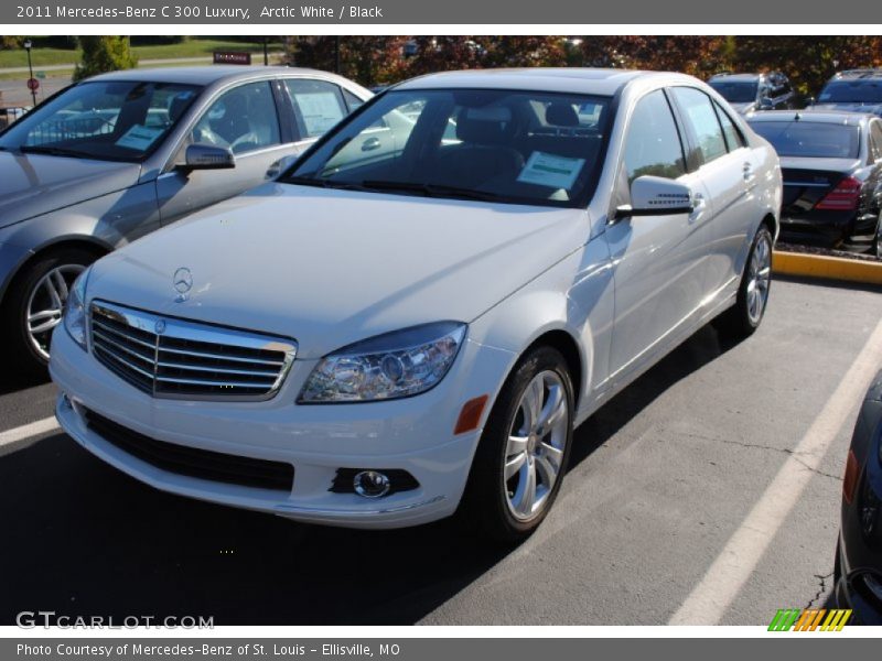 Arctic White / Black 2011 Mercedes-Benz C 300 Luxury