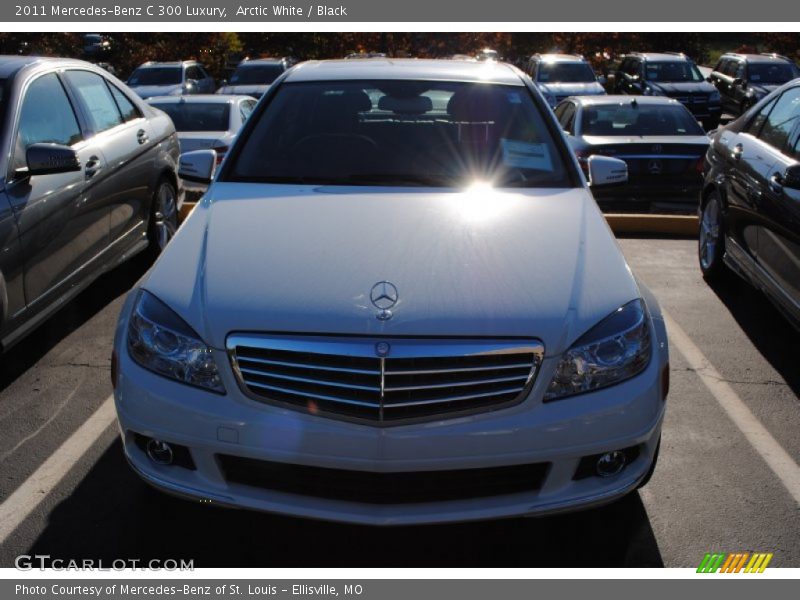 Arctic White / Black 2011 Mercedes-Benz C 300 Luxury