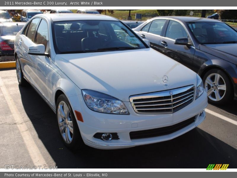 Arctic White / Black 2011 Mercedes-Benz C 300 Luxury